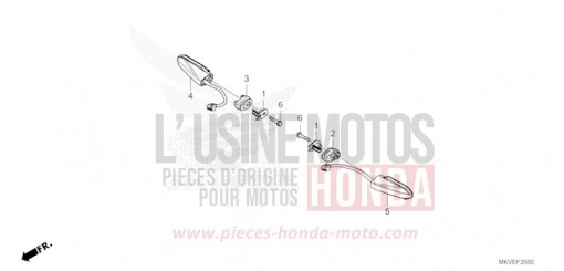 BLINKER, HINTEN NSS750S de 2025